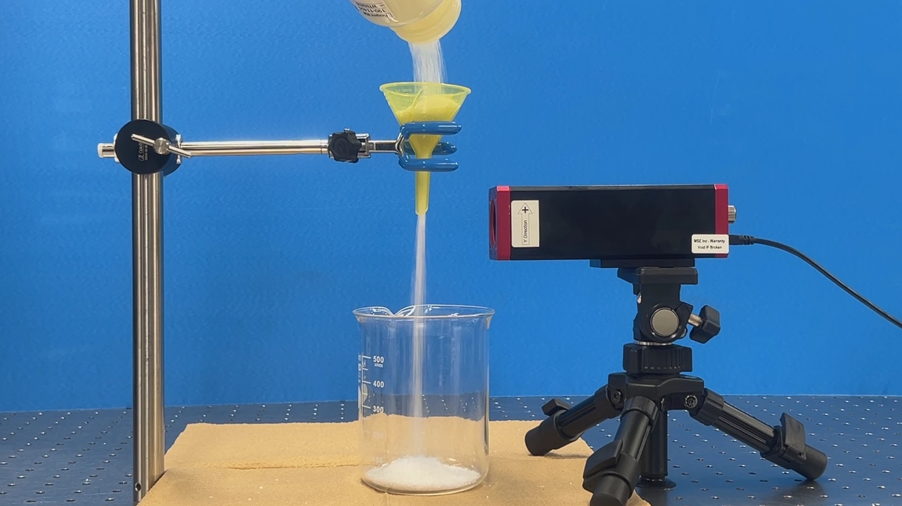 粒子の落下速度計測